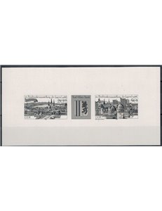 GERMANY GDR 1988 Youth stamp exhibition - Black proof