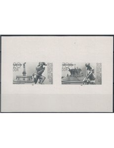 GERMANY GDR 1989 Philatelic exhibition, Magdeburg - Black proof