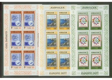 GIBILTERRA 1977 Europa 3 BF MNH**