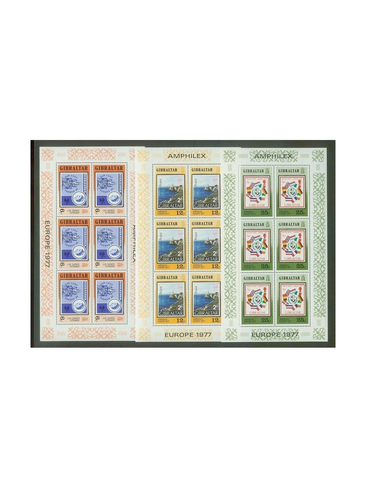 GIBILTERRA 1977 Europa 3 BF MNH**