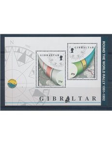 GIBILTERRA 1992 Regata intorno al mondo BF MNH**