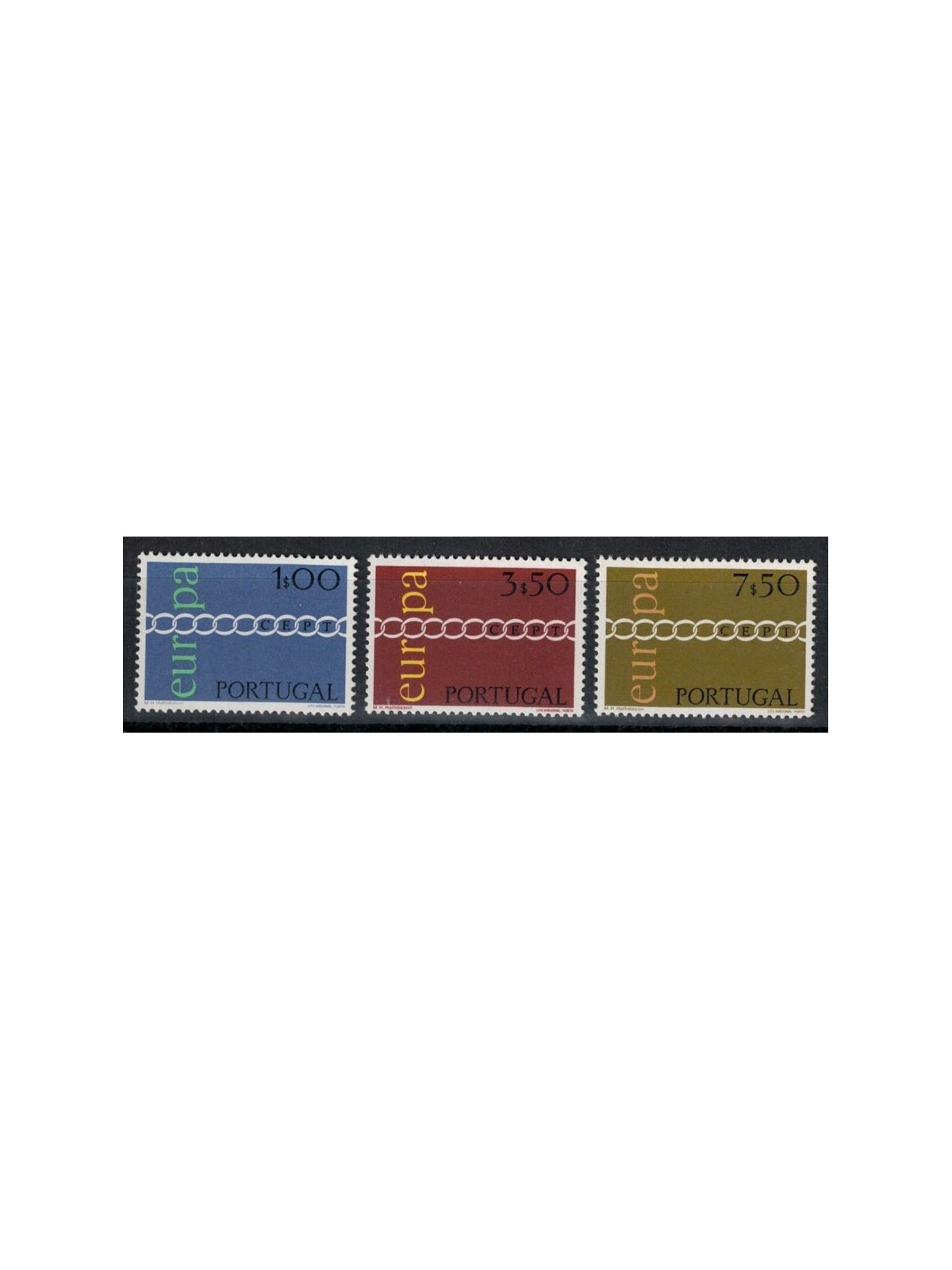 PORTUGAL 1971 Europe 3v MNH**