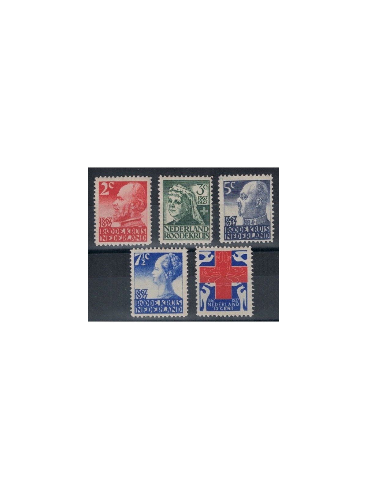 HOLLAND 1927 Red Cross 5v MNH**