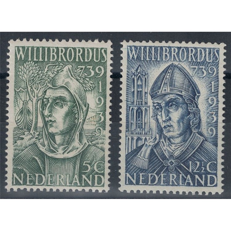 OLANDA 1939 San Willibrord 2v MNH**
