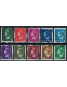 OLANDA 1940 Serie ordinaria, Regina Guglielmina 10v MNH**