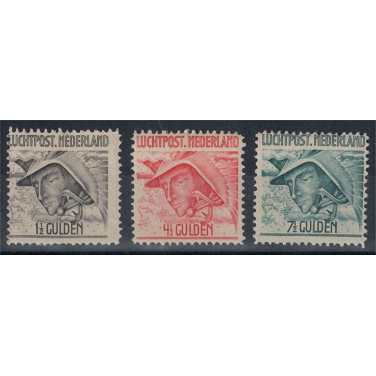 OLANDA 1929 Posta aerea, Mercurio 3v MNH**