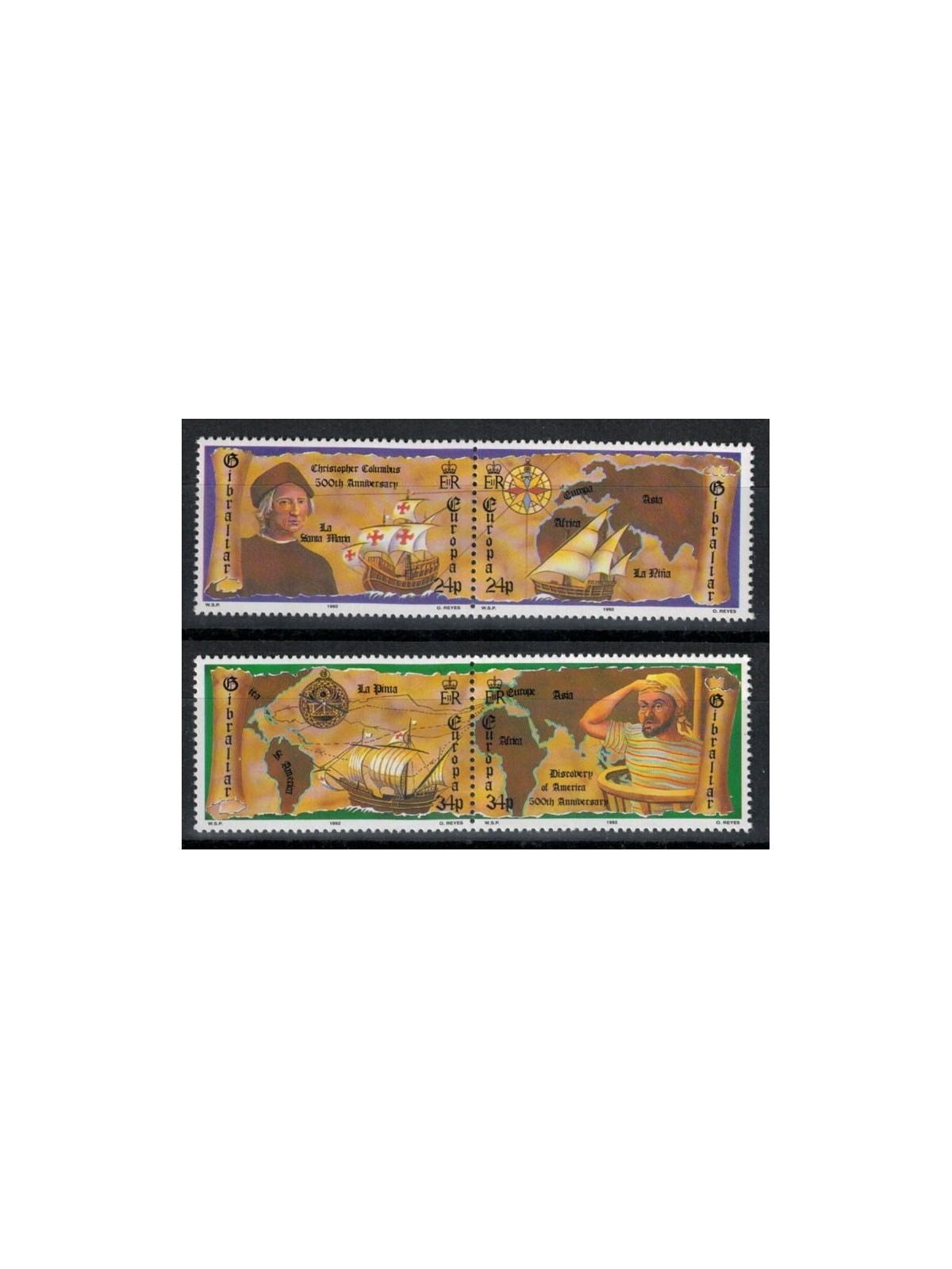 GIBILTERRA 1992 Europa 4v MNH**