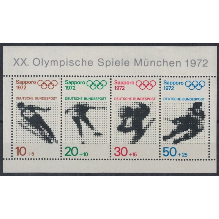 GERMANIA BRD 1971 Giochi olimpici a Sapporo 1 BF MNH**