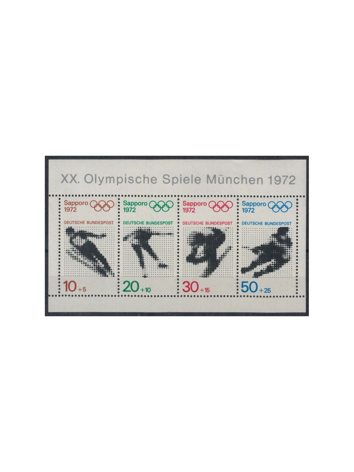 GERMANIA BRD 1971 Giochi olimpici a Sapporo 1 BF MNH**