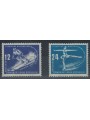 GERMANY DDR 1950 Winter Sports 2v MNH**