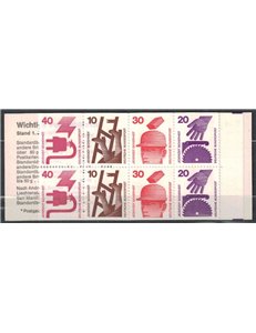 GERMANY BRD 1972-73 Accident prevention 1 booklet MNH**