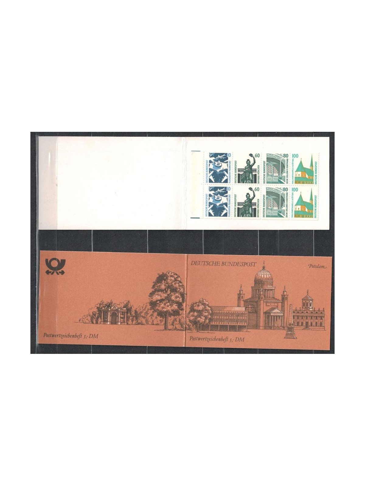 GERMANIA BRD 1989 Monumenti celebri 1 LB di 8v MNH**