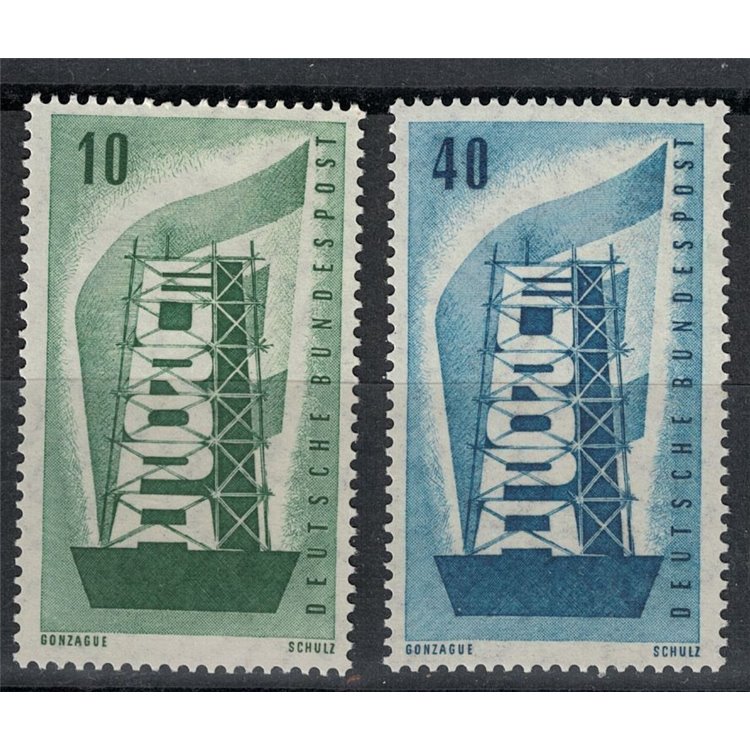 GERMANY BRD 1956 Europe 2v MNH**