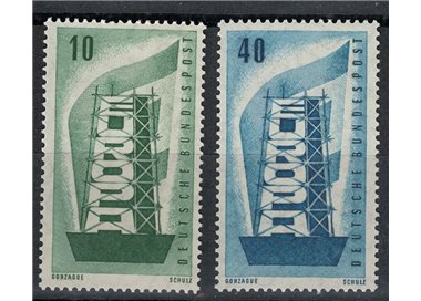 GERMANY BRD 1956 Europe 2v MNH**