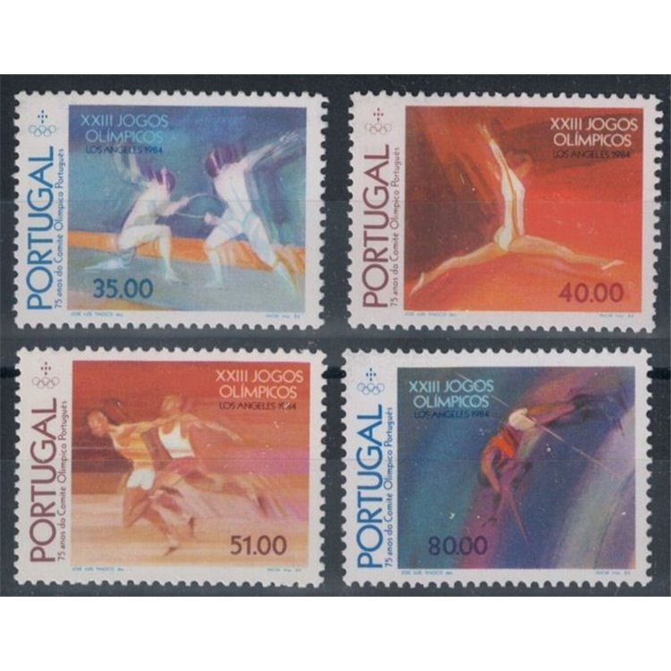 PORTOGALLO 1984 Olimpiadi di Los Angeles 4v MNH**