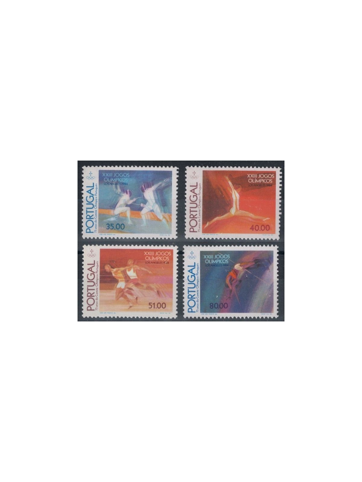 PORTUGAL 1984 Los Angeles Olympics 4v MNH**
