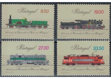 PORTUGAL 1981 Railway Anniversary 4v MNH**