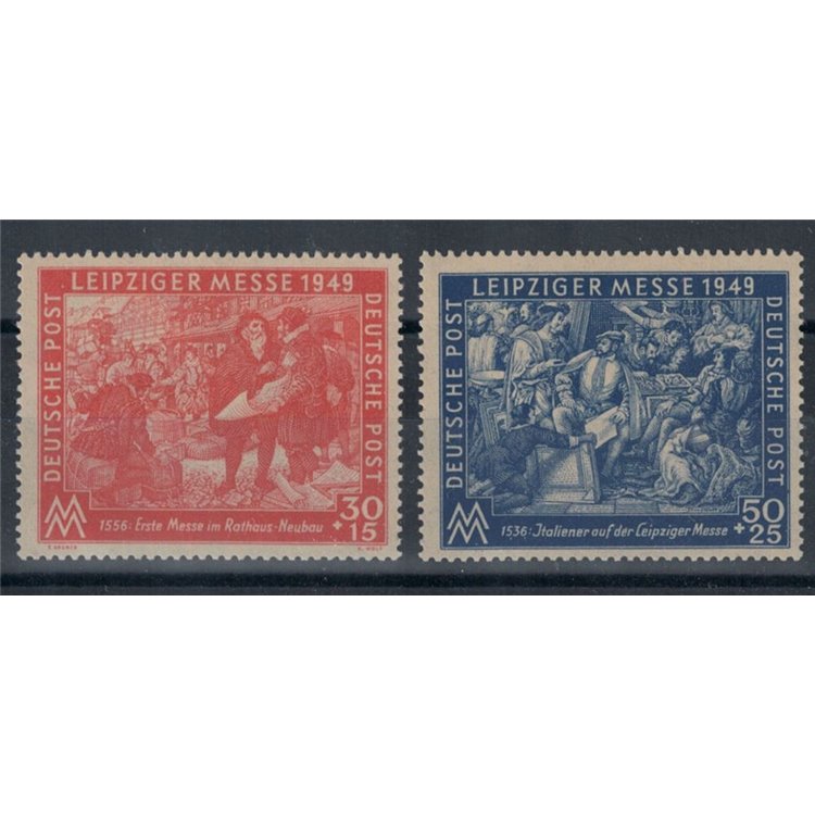 GERMANIA (OCC. SOVIETICA) 1949 Fiera di Primavera 2v MNH**