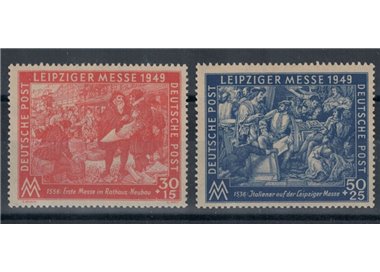 GERMANIA (OCC. SOVIETICA) 1949 Fiera di Primavera 2v MNH**