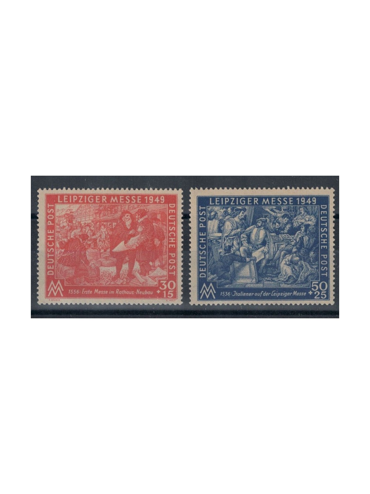 GERMANIA (OCC. SOVIETICA) 1949 Fiera di Primavera 2v MNH**