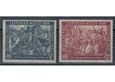 GERMANIA (OCC. SOVIETICA) 1949 Fiera d'Autunno 2v MNH**