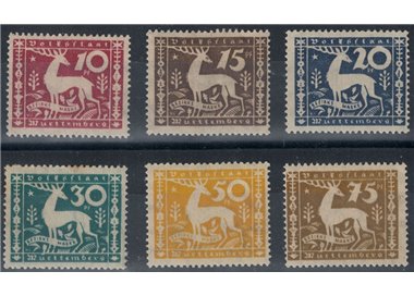 WURTTEMBERG 1920 Autorità comunali 6v MH*
