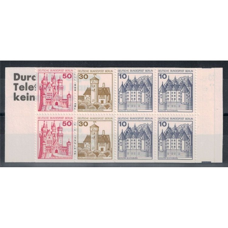 BERLIN 1977 Castles and Fortresses 1 booklet MNH**