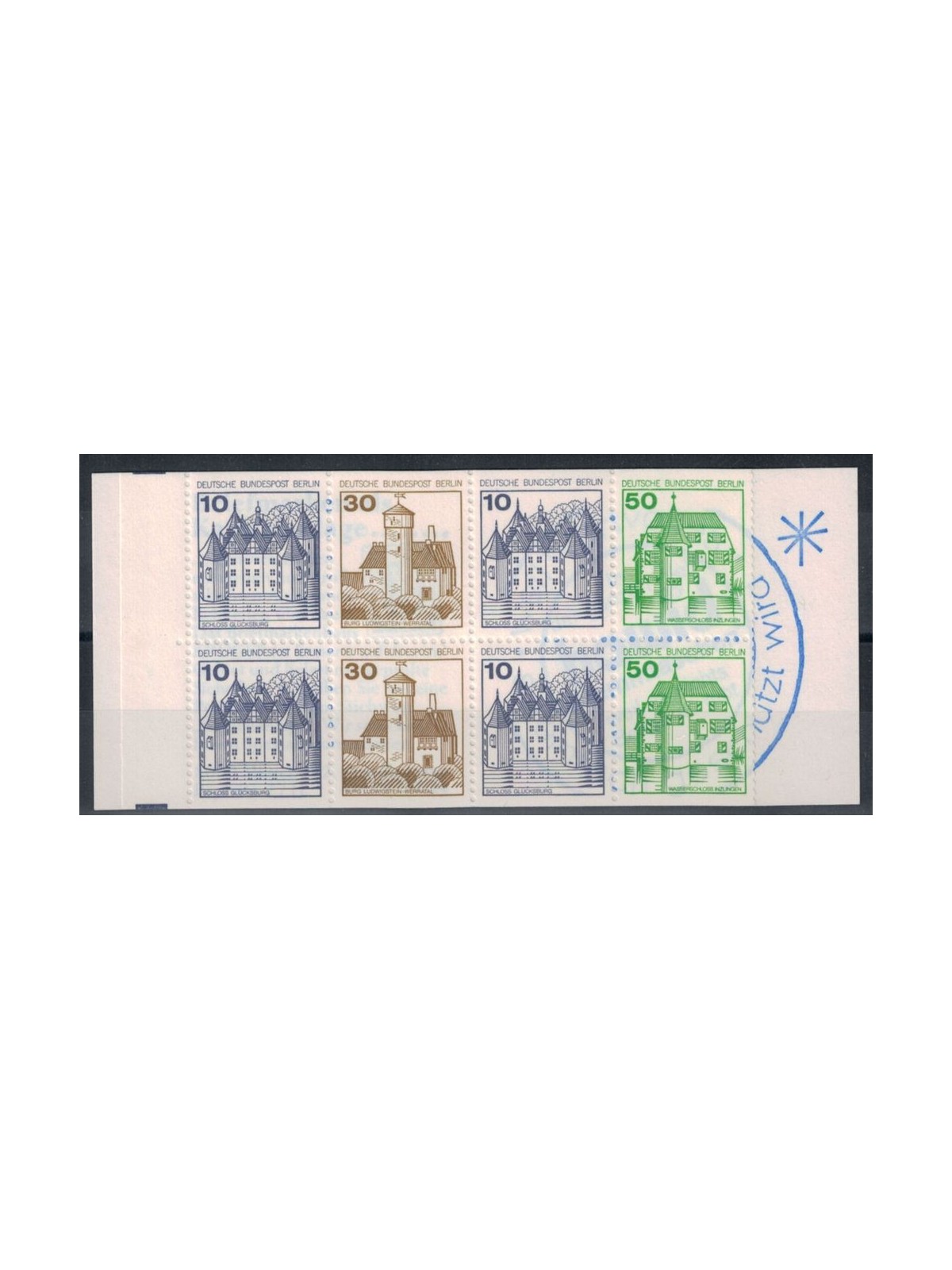 BERLIN 1979-80 Castles and fortresses yv 574b 1 booklet MNH**