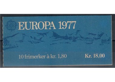 NORWAY 1977 Europe 1.80 kr booklet MNH**
