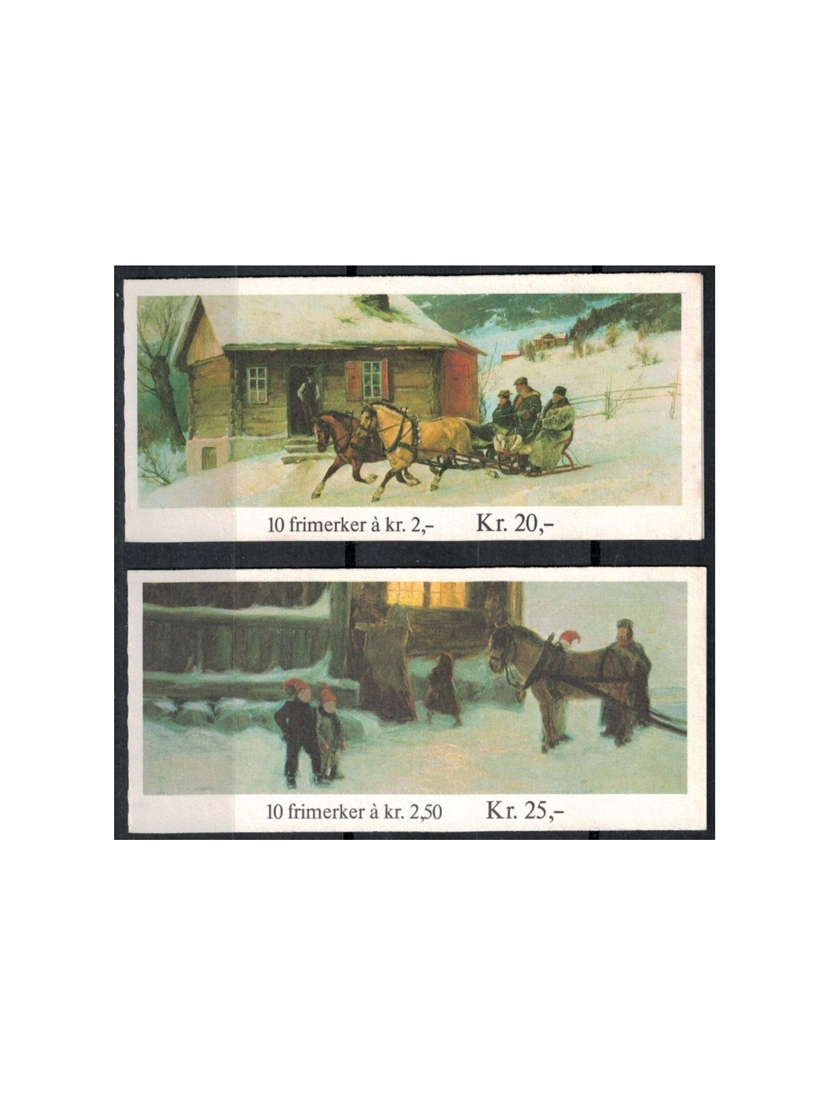 NORWAY 1983 Christmas 20v in 2 booklets MNH**
