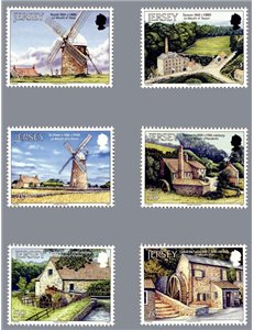 JERSEY 2011 Mulini - Wind & watermills 6v