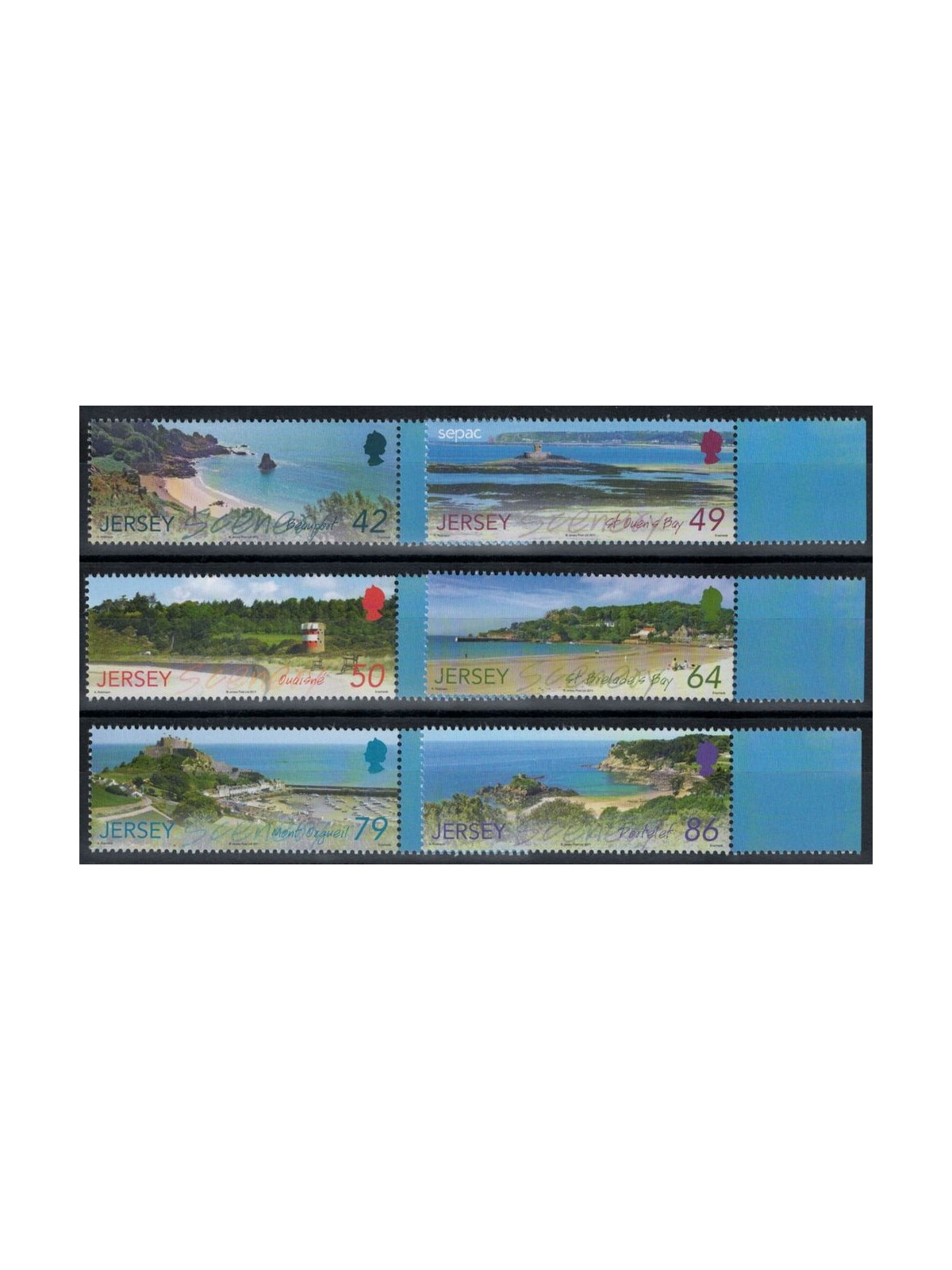 JERSEY 2011 Paesaggi - Landscapes 6v