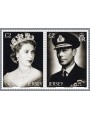 JERSEY 2012 Queen's Jubilee - Elizabeth II diamond jubilee 2v