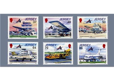 JERSEY 2012 Storia dell'aviazione - Aviation history 6v