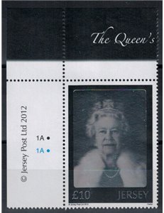 JERSEY 2012 Giubileo di Diamante 10£ MNH**