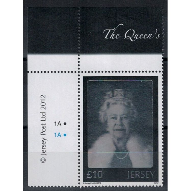 JERSEY 2012 Diamond Jubilee 10£ MNH**