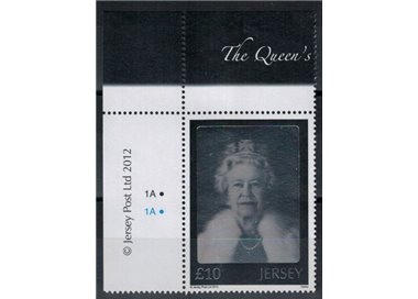 JERSEY 2012 Giubileo di Diamante 10£ MNH**