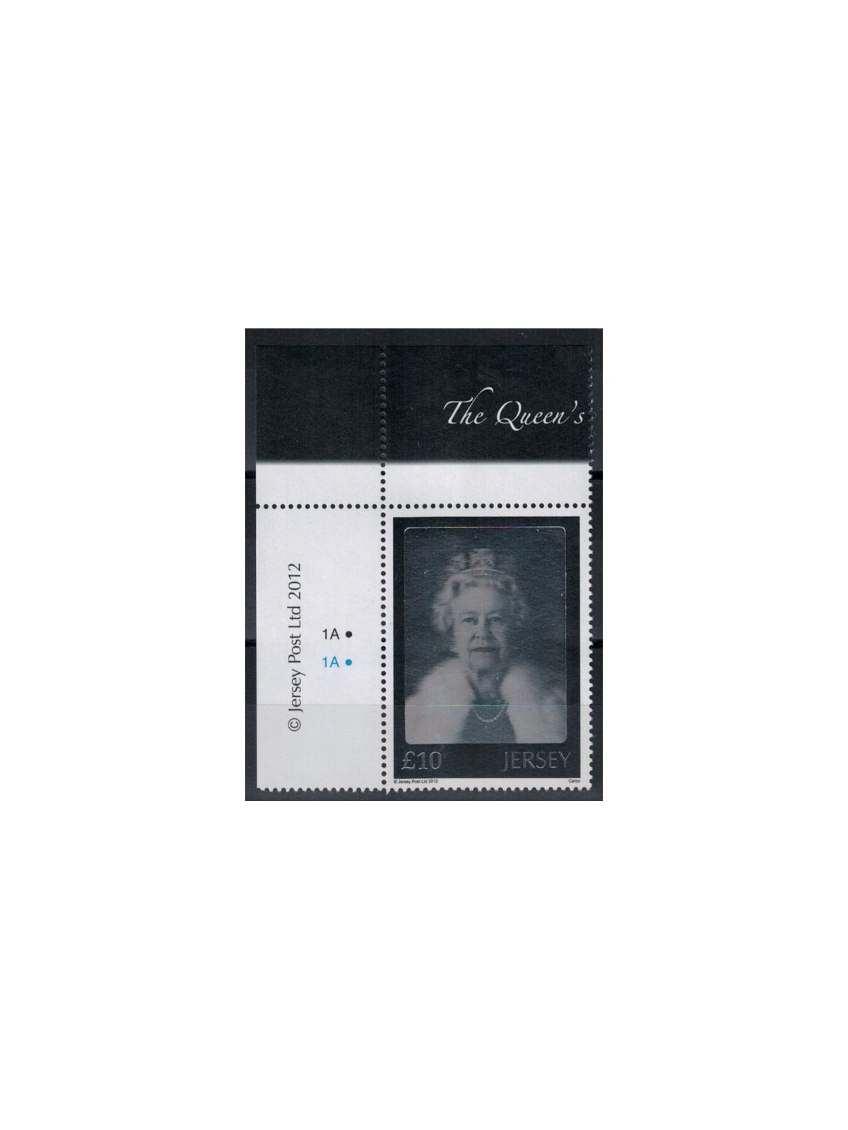 JERSEY 2012 Giubileo di Diamante 10£ MNH**