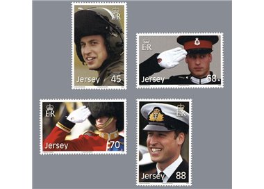 JERSEY 2012 Compleanno Principe William - 30th birthday Prince William 4v