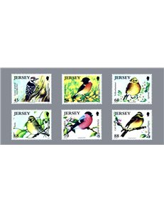 JERSEY 2012 Birds - Birdlife VI, Threatened Birds 6v