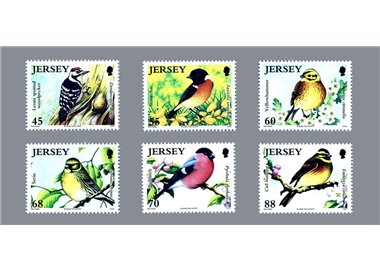 JERSEY 2012 Uccelli - Birdlife VI, Threatened Birds 6v