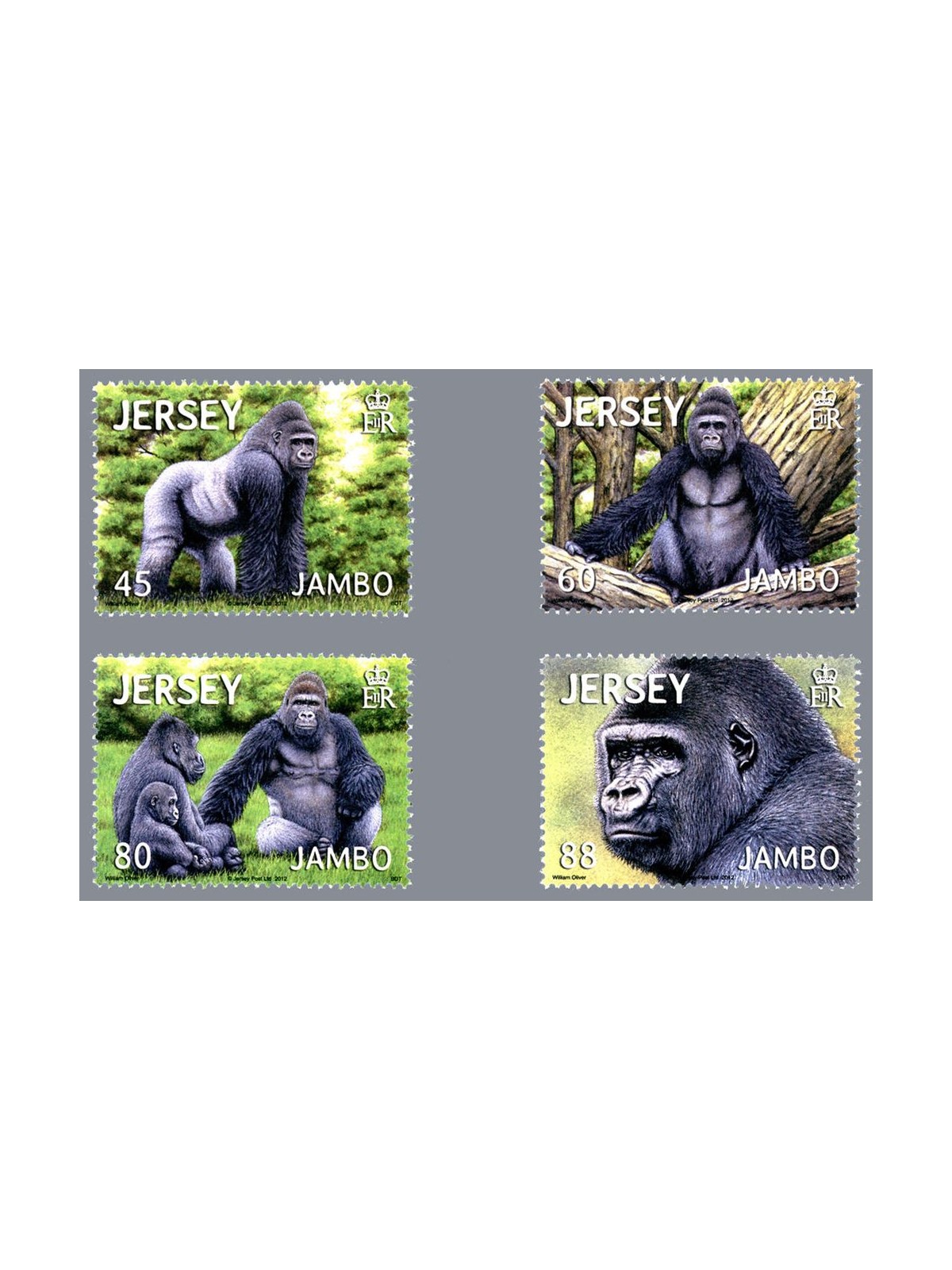 JERSEY 2012 Il gorilla Jambo - Jambo the Gorilla 4v