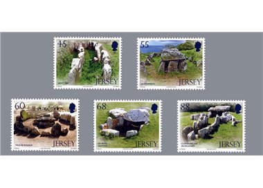 JERSEY 2012 Architecture, 3rd series 5v MNH**