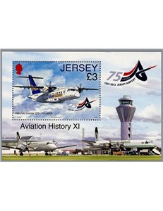 JERSEY 2012 Storia dell'aviazione BF MNH**