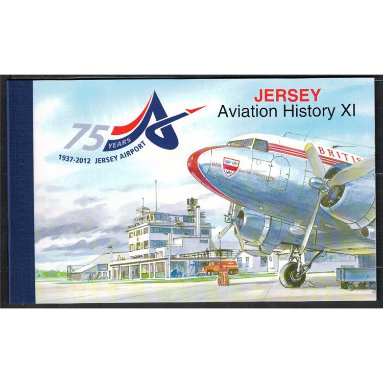 JERSEY 2012 History of aviation booklet MNH**