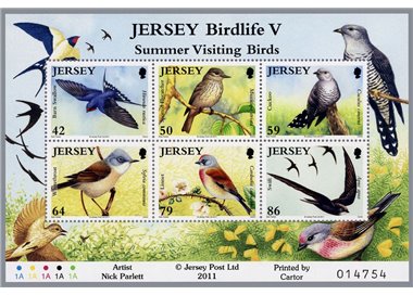 JERSEY 2011 Migratory Birds (5th series) s/s MNH** - s/s99