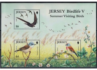 JERSEY 2011 Migratory Birds (5th series) s/s MNH** - s/s100