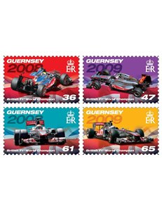GUERNSEY 2011 Campioni di F1 4v MNH**