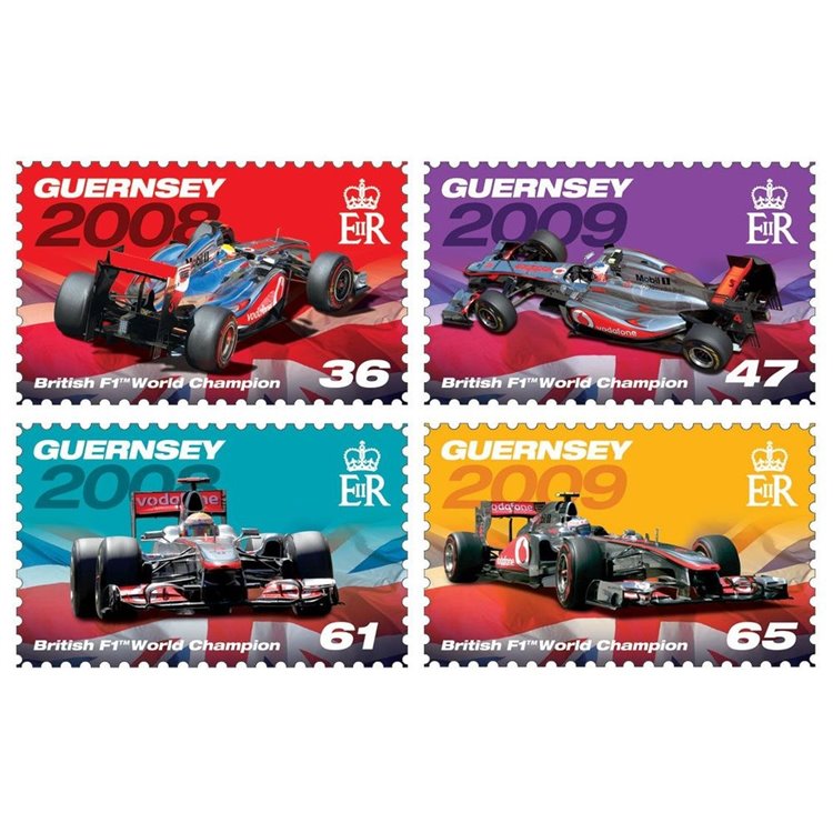 GUERNSEY 2011 Campioni di F1 4v MNH**