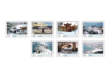 GUERNSEY 2011 Winter Landscape 7v MNH**